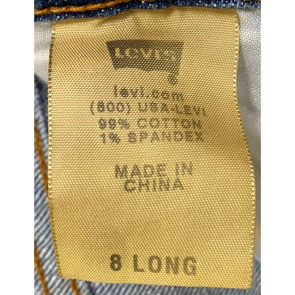 LEVIS 515 Women's Size 8 Long Boot Cut Mid Rise Medium Wash Denim Blue Jeans - Picture 7 of 13